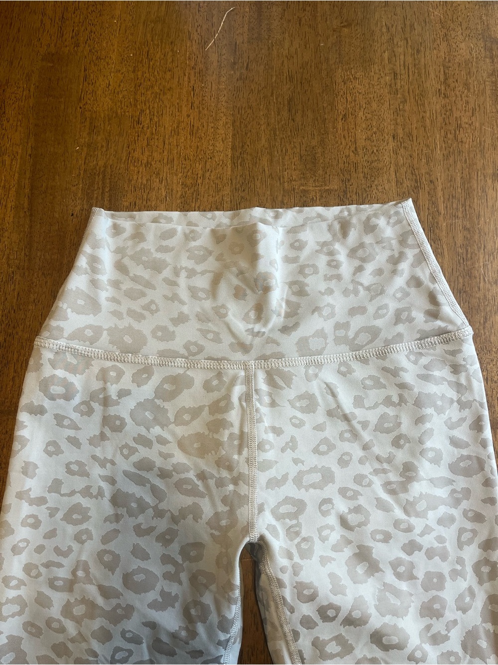 Beyond Yoga High-Waist Leopard-Print Leggings - Silver & Grey